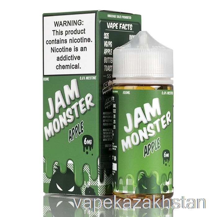 Vape Disposable Apple - Jam Monster - 100mL 6mg